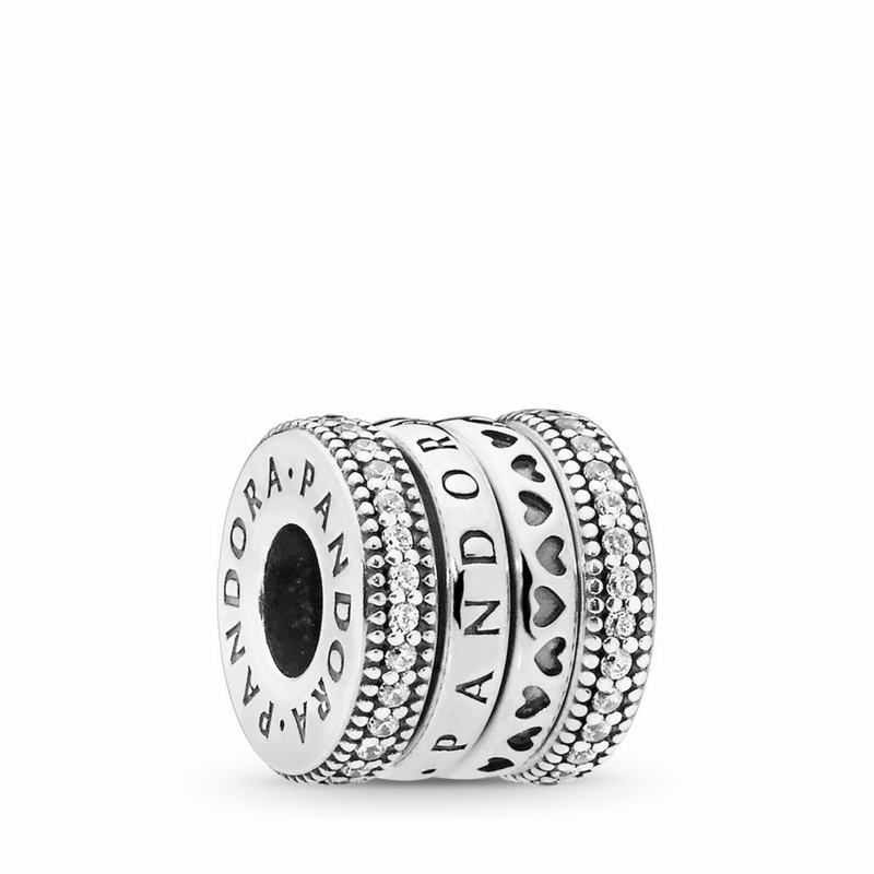 Pandora Spinning Hearts Charm Silver Egypt YT9726835